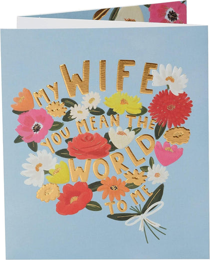 Bright Bouquet Design Wife Birthday Card