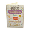 For Niece First Communion Wonderful Blessings Religious Card