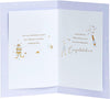 3D Pale Blue Design Wedding Day Congratulations Card