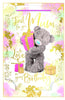 Bear Holding Spotty Gift Mum Birthday Card