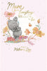 Bear With Flowers And Butterfly To Mum Mother's Day Card