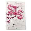 Birthday Wishes Sister Balloon Boutique Greeting Card