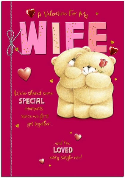 Forever Friends For My Wife Valentine's Day Card