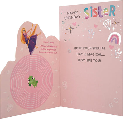 Disney Princess Sister Birthday Card Large