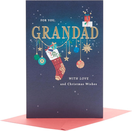 Wishes Design Grandad Christmas Card