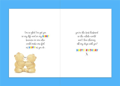 Forever Friends Brilliant Husband Birthday Card