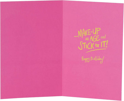 Funny Lipstick Design Sister Birthday Card