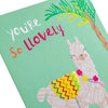 Contemporary Quirky Llama Design Any Occasion Blank Card