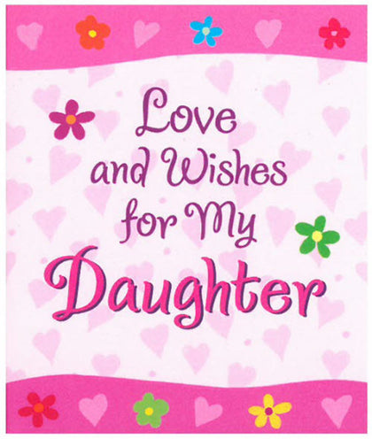 Love and Wishes for My Daughter Little Keepsake Book