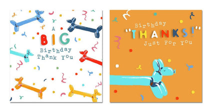 Pack of 10 Thank You Birthday Cards