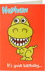 Dinosaur Design Nephew Birthday Card