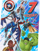 Marvel The Avengers Awesome Design 7th Kids Birthday Card with Badge for Him