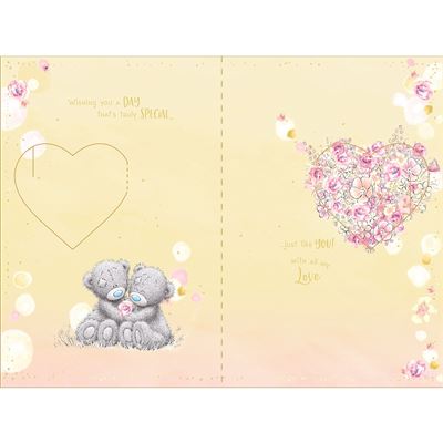 Bear With Heart Beautiful Birthday Card