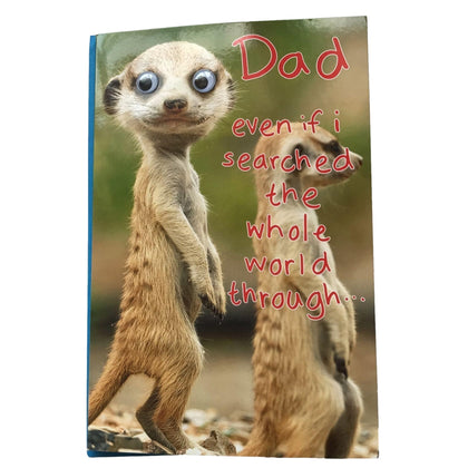 Dad Funny Meerkats Father's Day Greeting Card