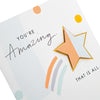 Contemporary 3D Effect Shooting Star Design Any Occasion Card