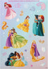 Disney Princesses Design Granddaughter Birthday Card with Sticker Sheet