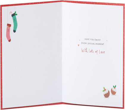 Sweet Cosy Design Daughter & Son-in-Law Christmas Card