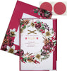 Traditional Wreath and Verse Design Boxed Christmas Card for Mum