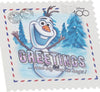 Disney 100 Frozen Stamp Design, With Olaf Blank Greetings Card