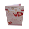 I Will Always Love You Hearts Design Open Greeting Card