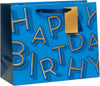 Blue Happy Birthday Design Multipack Of 6 Large Gift Bags With Tags