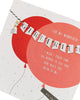 Red Balloon Design Girlfriend Birthday Card