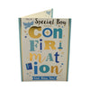 For Special Boy On Your Confirmation Bold Lettering Design Religious Greeting Card