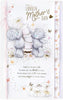 Bear And Flower Pots Lovely Mum Luxury Handmade Mother's Day Card