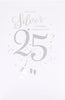 25th Silver Wedding Anniversary Greetings Card