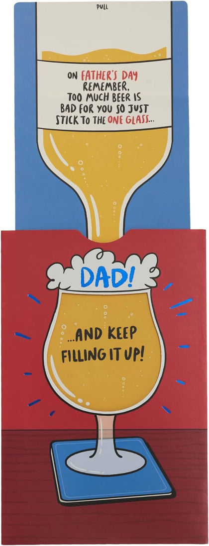 Interactive Beer Design Father's Day Card