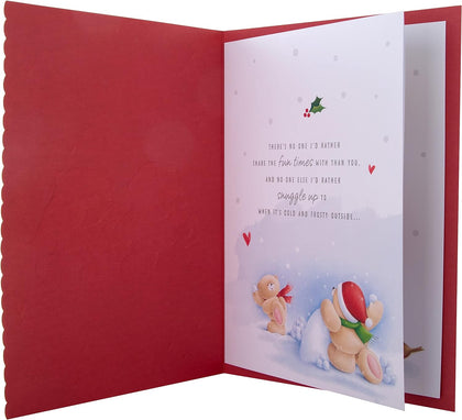 Cute Forever Friends Winter Design One I Love Boxed Christmas Card