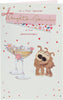 Gold Foil Finishes Boofle Daughter & Son-In-Law Anniversary Card