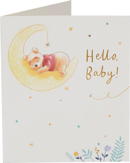 Moon Design Winnie The Pooh New Baby Card