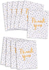 Black & Gold Spotty Design Multipack of 10 Thank You Cards