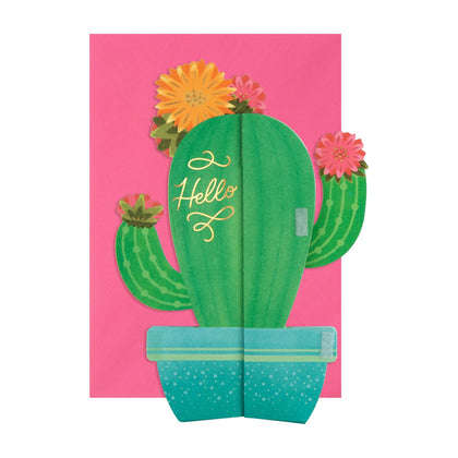 3D & Pop-Up Honeycomb Cactus Design Any Occasion Card