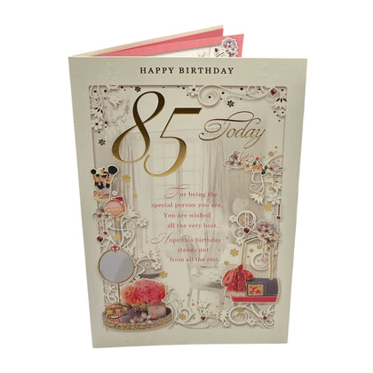 85 Today Open Female Birthday Opacity Card