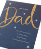 Lettering with Stars Design Dad Birthday Card
