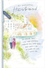 Wonderful Watercolour Design Husband Birthday Card