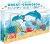 Spectacular 3D Under The Sea Great-Grandson Birthday Card