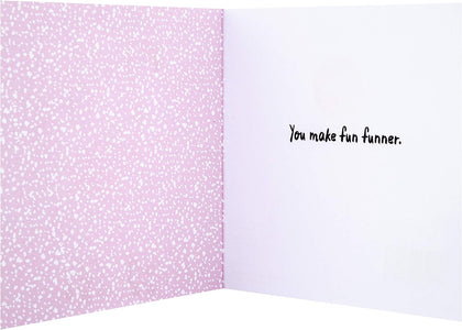 Fun Flamingo Design Any Occasion Open Card 