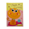 For Nan Cute Cat With Yarn Design Birthday Card