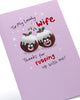 Fun Puddings Design Wife Christmas Card