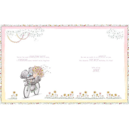 Bears On Bike Gorgeous Wife Boxed Birthday Card