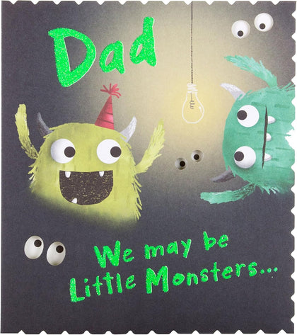 'Little Monsters' Dad Father's Day Card