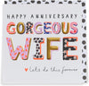 Kindred Gorgeous Wife Wedding Anniversary Card