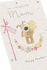 Boofle with a Bouquet Mum Easter Card