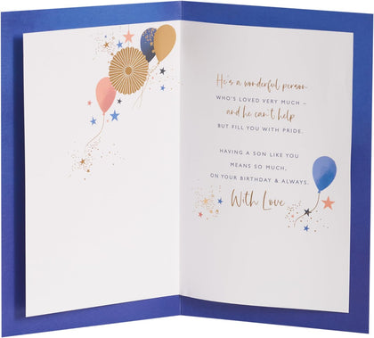 Sentimental Design Son Birthday Card 