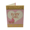 On Birth Of New Granddaughter Pink And Yellow Congratulations Card