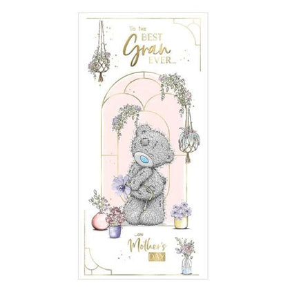 Bear Holding Flower Best Gran Ever Mother's Day Card