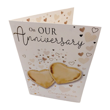 On our Anniversary Congratulations Balloon Boutique Greeting Card